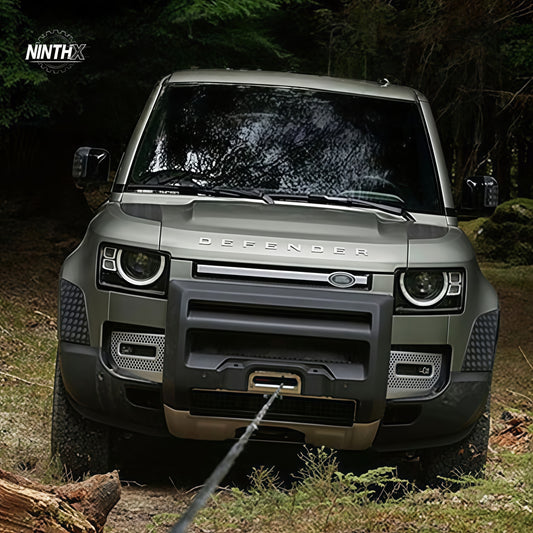 Heavy duty steel winch mounting plate fits Defender 90 110 130